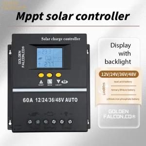 12v 24v 36v 48v Mppt Intelligent Automatic Solar Charge Controller 60A Battery Solar Controller For Solar Systems