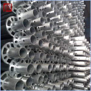 Adjustable Construction Ringlock Scaffolding Verticals Poles Cuplock Standard with Spigot