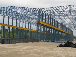 Fábrica de Materiais de Construção de Angola Edifício de Armazém de Aço Leve Prefabricado