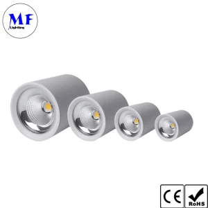 3 Years Warranty Anti-Glare Round Surface Mounted or Suspended Pendent LED Down Light for Clothing Shop Corridor Commercial Buildings