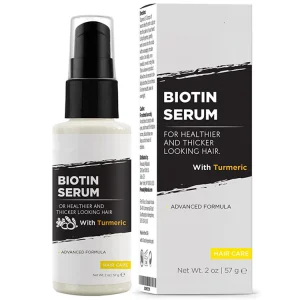 Custom Natural Ingredients Turmeric Biotin Hair Growth Serum