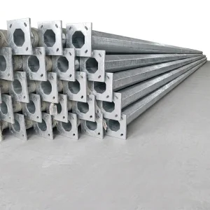 6m 9m 12m 20ft 25ft 30ft Octagonal Steel Hot Dip Galvanized Powder-Coated Road Use Street Light Poles 200km/h Wind