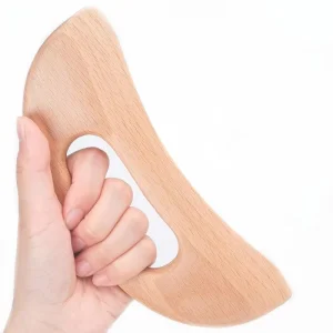 Herramienta de Gua Sha de Madera Natural, Tabla de Raspar, Herramienta de Masaje