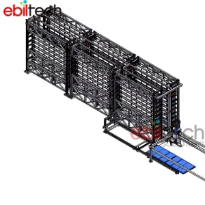 Long Bars Heavy and Untypical Goods Storage Sheet Metals and Long Goods Are Stored Automated Sheet Metal Storage Tower