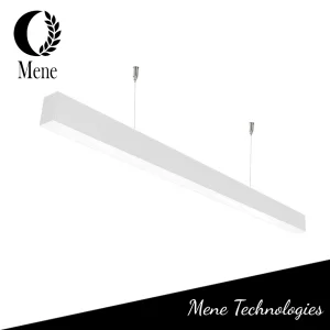 Iluminação Linear Interna Recessada LED Suspensa 40W 60W 80W Alto CRI CE RoHS Luminária de Longa Vida para Iluminação Escolar