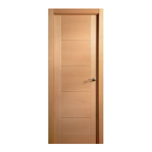 Modern Engineered Veneer Flat Flush Slab Design Wooden Doors