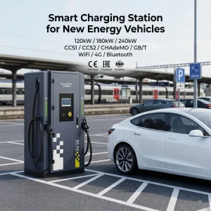 Wholesale EVSE Source Factory 120kW DC Fast Charging Station Dual Guns Electric Car Charger for Highway Service Station Factory, Factories