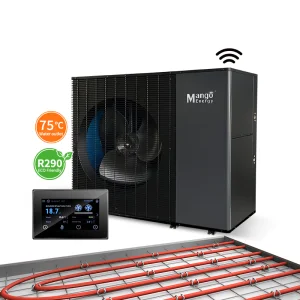 Solar/Air Energy ERP a+++ DC Inverter Air Source Heat Pump and Electric Water Heater for Commercial Outdoor House