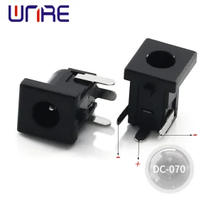 OEM Dc-070 Black 2.0/2.5 DC power socket connector Factory, Factories