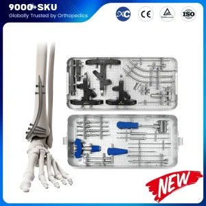 CE &amp; ISO Orthopedic Implants Trauma Expert Retrograde Tibial Intramedullary Nail Instrument Set