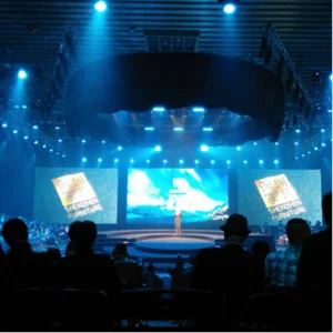 Factory Direct Concert Fireproof Stage Round Circular Lifting Elevating Velvet Curtain / Drape