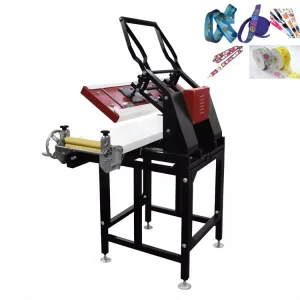 China Factory Price Safe Commercial Manual up and Down Heating Webbing Machine/ 25*100 Hot Stamping Machine Ribbon Heat Transfer Equipment
