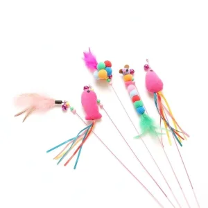Interactive Teaser Wand Set Cat Toy