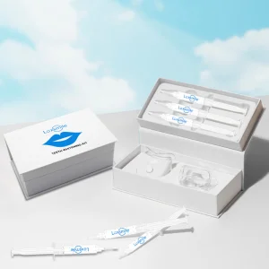 Luxsmile New Invention Custom Vegan Dental Care Take Home PAP USB Rechargeable 6 LED Light Non Peroxide Teeth Whitening Kit