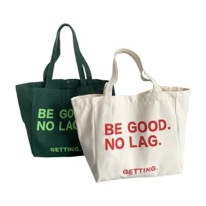 Custom Printed Eco Recycled Canvas Tote Bag