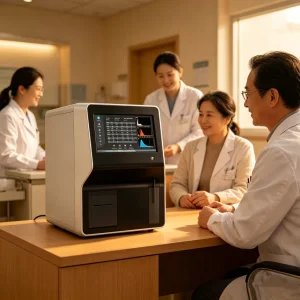 Auto Blood Immunoassay System Testing Cell Counter Cbc Hematology Analyzer Blood Cell Counter Machine