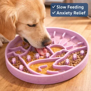 Silicone Dog Lick Mat Slow Feeder Bowl