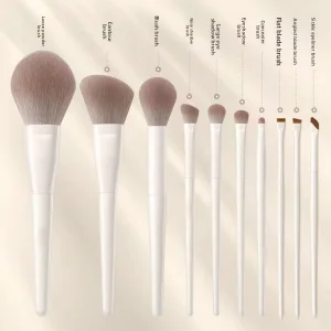 Milk White Synthetic Fibre Eye Shadow Set