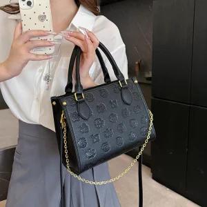 Bespoke Custom Embossed Satchel Handbag Sustainable PU Leather Manufacturer Professional Tote for Boutique Brand Vendor Factory