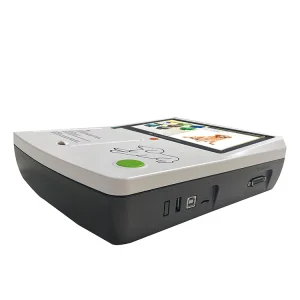 Máquina de electrocardiografía ECG portátil digital completa para animales