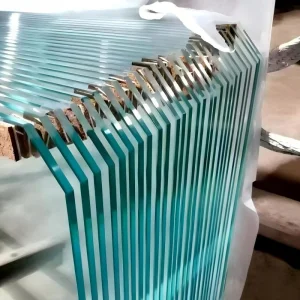 3mm-12mm Chamfered Edges Ultra Clear Tempered Float Glass with Flat Polished Edges