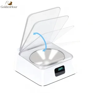 Automatic Open Dog Food Bowls Pet Feeder with Clear Cover