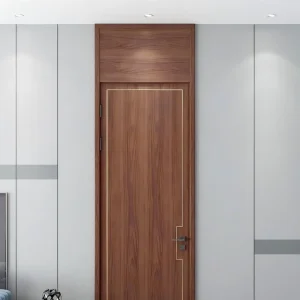 High-Quality PVC MDF Bedroom Wood Wooden Interior Acoustic Hotel Office Door for Soundproof Waterproof