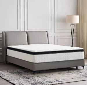 12 Inch Hybrid Mattress in a Box Gel Memory Foam Individually Wrapped Pocket Coils Innerspring Pressure Relief Medium Firm