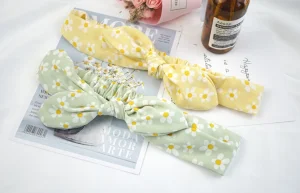 Promotional Fashion Flowers Partysu Printed Stretch Sport Make-up Bowknot Headband