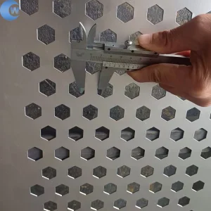 Galvanized, Stainless Steel, Aluminum, Copper, Round, Square, Slotted, Hexagonal Hole Decorative Perforated Stamping Metal Sheet Mesh Screen Panel for Building