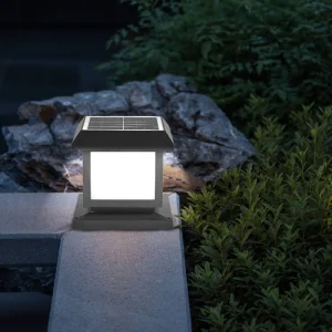 Premium Solar Fence Post Lights with Energy-Efficient Warm White LEDs