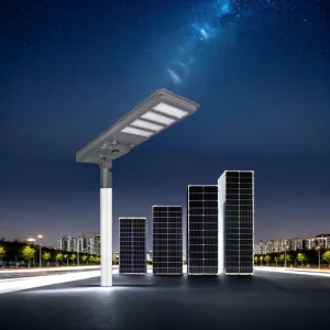 Lâmpada de Rua Solar Integrada com Sensor de Movimento para Jardim com Bateria de Parede