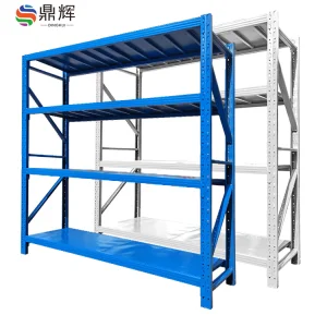Custom-Made 4 Boltless Cold Rolled Steel Warehouse Display Rack Storage Shelves Durable Heavy Duty Super Corrosion Protected