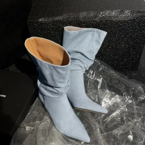 Denim Stiletto Boots