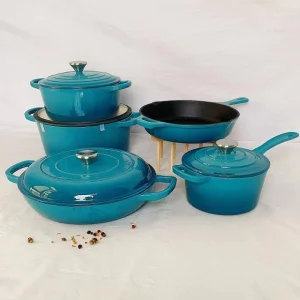 Nonstick Enameled Cast Iron Food Warmer Dutch Oven