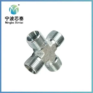 Xc Xd 316 Stainless Steel 2 Ways 4-Ways Cross Connector Tube Forged Pipe Round Tube Connector Compression Fitting