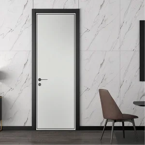 Durable Wooden Interior Door Composite Wood Grain Indoor Fiber Door Entrance Interior Wood Door PVC WPC Wood Door