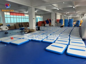 Factory Custom Inflatable Air Track Floor Gymnastics Mat Custom Color