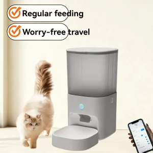 Automatic Pet Feeders Dogs Cats Smart Timed Portion-Controlled Dispensers Remote Control Power Cord 1.65kg China-Wholesale