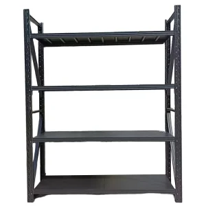 Steel Multi-Level Storage Shelves Warehouse Shelving with Corrosion Protection and Space Saving 200/300kg Loading Capacity
