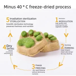 Pet Food Bulkbuy Cat Snacks Cat Paw Biscuits Chicken Freeze-Dried Raw Meat Patties Dog Snacks Pet Food