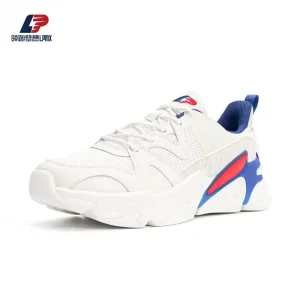 OEM Men's Breathable Mesh Stitching Synthetic Leather Wear-Resistant Sport Shoes Factory, Suppliers