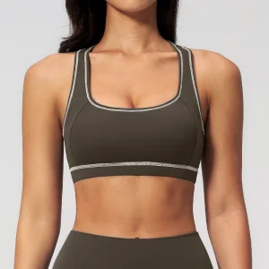 Girl Fashion Garments Bra Racerback Design, Removable Padding, Sportswear Apparel for Gym