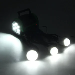 Emergency Solar Power System LED Light Solar Radio FM Bluetooth Mini Solar Panel Home Lighting System Kit