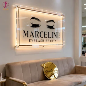 Lash SALON SPA Reception RestRoom Wall Backlit Lighting Sign For Interior Brand Signage Name Logo Neon Lighting Shop Store Decor