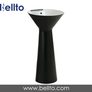 17 inches Round floor standing integrate pedestal sink