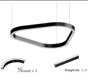 Commercial LED Pendant Light Black Iron
