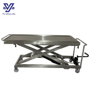High Quality Rustproof Stainless Funeral Use Morgue Corpse Lifting Cart