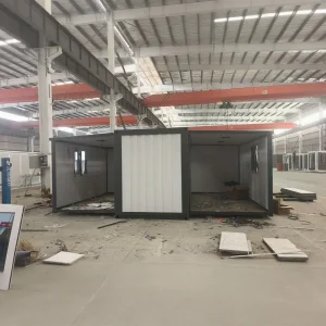 Villa Contenedor Expandible de Lujo Prefabricada con Sistema de Cerradura Inteligente y Iluminación LED
