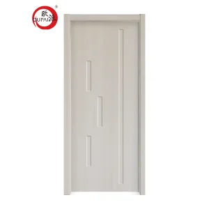 32 in. X 80 in. White Bedroom Shaker Door 2-Panel MDF Core Primed Interior Door Slab